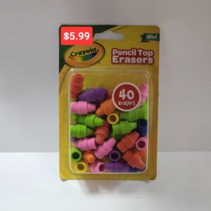 Crayola Pencil Top Erasers 40